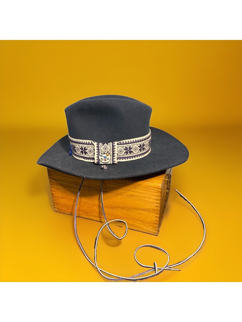 Resistol Hotdoggers Self-Conforming Navy blue Felt Vintage Hat 6 7/8